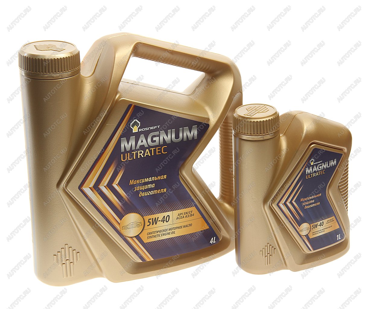 2 499 р. Масло моторное MAGNUM Ultratec 5W40 SNCFA3B4 синт.4л+1л РОСНЕФТЬ РОСНЕФТЬ 75310  с доставкой в г. Кемерово