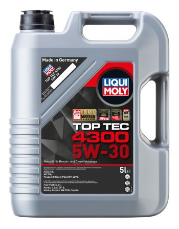 8 649 р. Масло моторное TOP TEC 4300 5W30 синт.5л LIQUI MOLY LIQUI MOLY 2324  с доставкой в г. Кемерово. Увеличить фотографию 1