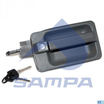 1 299 р. Ручка MERCEDES 641,642,649 двери наружная левая (с личинкой и ключами) SAMPA SAMPA 204.097  с доставкой в г. Кемерово. Увеличить фотографию 1