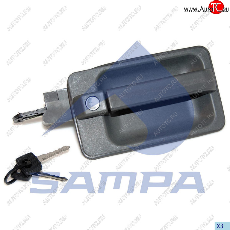 1 299 р. Ручка MERCEDES 641,642,649 двери наружная левая (с личинкой и ключами) SAMPA SAMPA 204.097  с доставкой в г. Кемерово