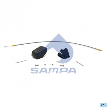 1 979 р. Ручка SCANIA 4 series регулировки спинки сиденья (трос,пружинка,болт) SAMPA SAMPA 040.751  с доставкой в г. Кемерово. Увеличить фотографию 1