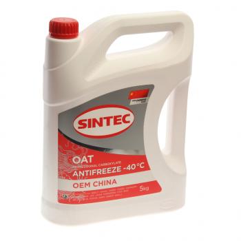 1 399 р. Антифриз красный -40C 5кг OEM China OAT SINTEC SINTEC 6145011  с доставкой в г. Кемерово. Увеличить фотографию 1