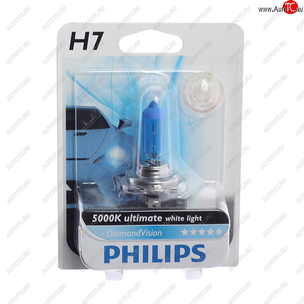 1 399 р. Лампа 12V H7 55W PX26d 5000K блистер (1шт.) Diamond Vision PHILIPS PHILIPS 12972dvb1  с доставкой в г. Кемерово