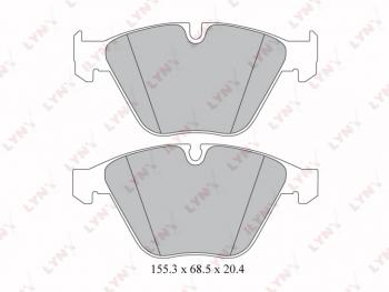 2 499 р. Колодки тормозные передние(4шт.) LYNX  BMW 5 серия ( E60,  E61) - 7 серия  E65,E66, E67, E68  с доставкой в г. Кемерово. Увеличить фотографию 2