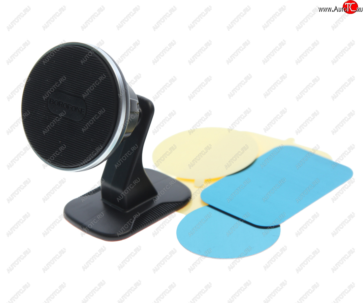 429 р. Держатель телефона универсальный магнитный BOROFONE BOROFONE bh63 black silver  с доставкой в г. Кемерово