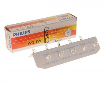49 р. Лампа 12V W2.3W W2x4.6d PHILIPS PHILIPS 12061cp  с доставкой в г. Кемерово. Увеличить фотографию 1