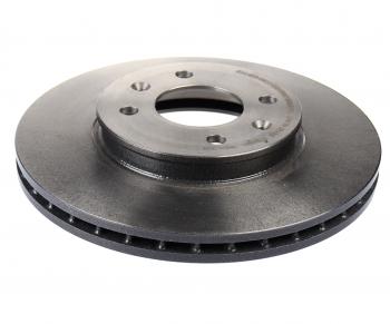 4 949 р. Диск тормозной HYUNDAI Solaris (11-) KIA Rio (11-) передний (1шт.) d=256мм BREMBO BREMBO 09.c171.11  с доставкой в г. Кемерово. Увеличить фотографию 1