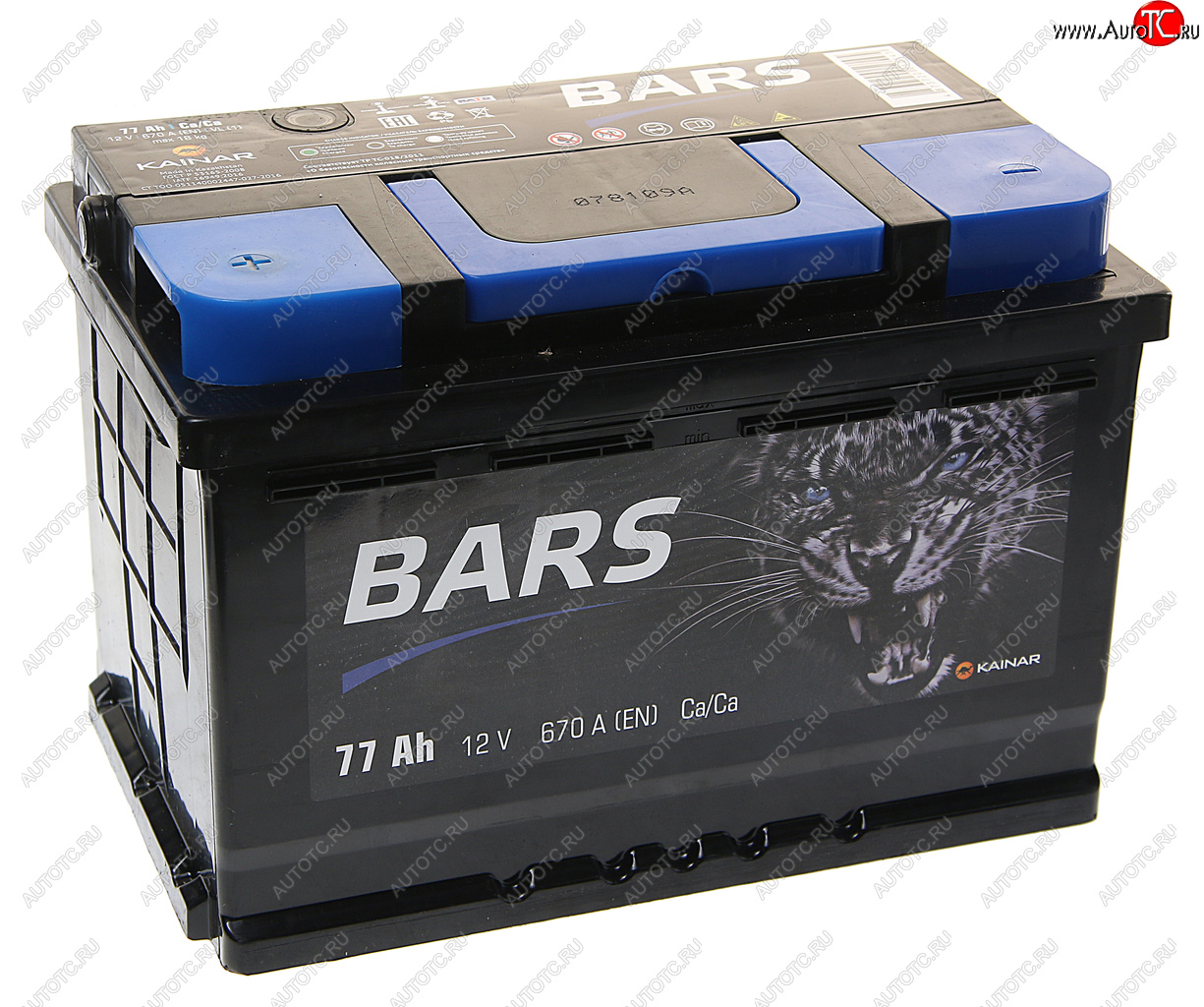 7 899 р. Аккумулятор BARS 77Ач BARS 6ст77(1)  с доставкой в г. Кемерово