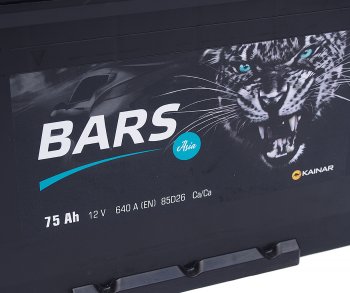 8 999 р. Аккумулятор BARS Asia 75Ач обратная полярность BARS 6ст75(0) 85d26l  с доставкой в г. Кемерово. Увеличить фотографию 2