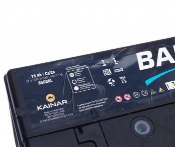 8 999 р. Аккумулятор BARS Asia 75Ач обратная полярность BARS 6ст75(0) 85d26l  с доставкой в г. Кемерово. Увеличить фотографию 4