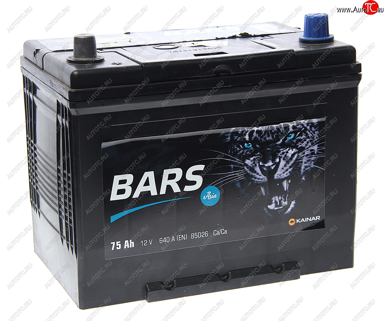 7 899 р. Аккумулятор BARS Asia 75Ач BARS 6ст75(1) 85d26r  с доставкой в г. Кемерово