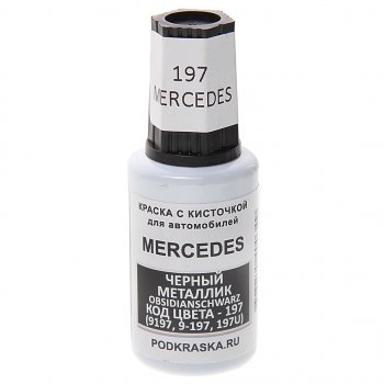 379 р. Краска с кистью 20мл MERCEDES 197 PODKRASKA PODKRASKA 197  с доставкой в г. Кемерово. Увеличить фотографию 1