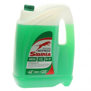 1 499 р. Антифриз зеленый -40C 10кг G11 SIBIRIA SIBIRIA 800090  с доставкой в г. Кемерово. Увеличить фотографию 1