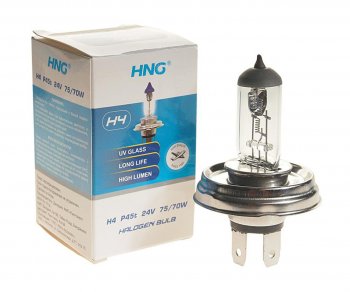 208 р. Лампа 24V H4 7570W P45t Long Life HNG HNG 24445  с доставкой в г. Кемерово. Увеличить фотографию 1