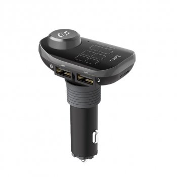 1 149 р. Устройство зарядное в прикуриватель с трансмиттером (bluetooth,hands free) HOCO HOCO e45 black  с доставкой в г. Кемерово. Увеличить фотографию 3