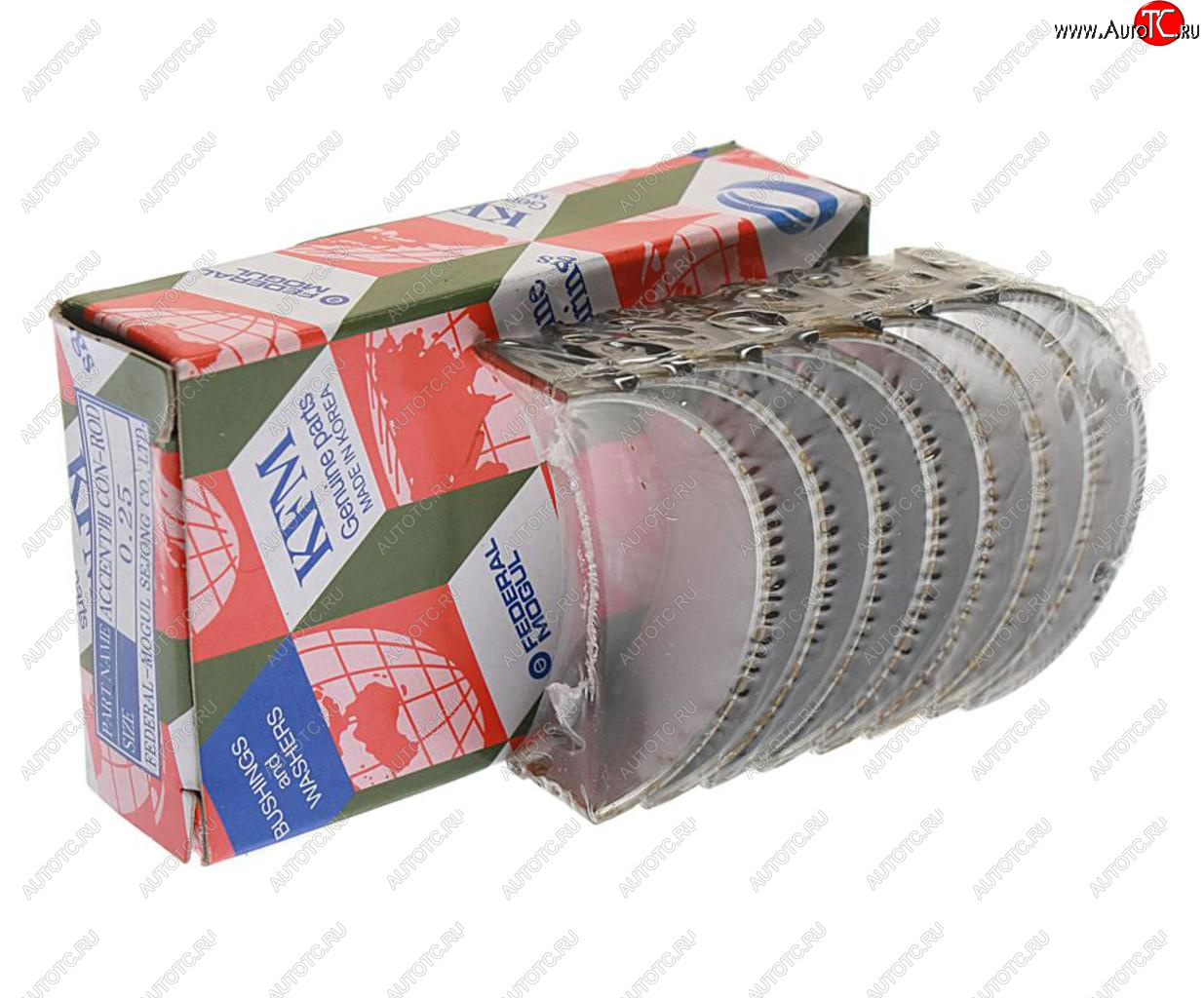 1 549 р. Вкладыши HYUNDAI Accent,Elantra,Getz,Matrix (1.6) (G4ED) шатунные d+0.25 комплект (8шт.) KFM KFM 23060-26985  с доставкой в г. Кемерово