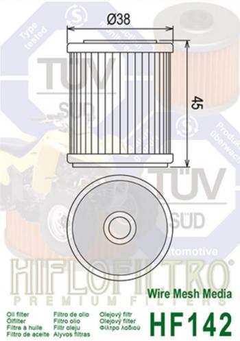 1 069 р. Фильтр масляный мото YAMAHA WR HIFLO FILTRO HIFLO FILTRO hf142  с доставкой в г. Кемерово. Увеличить фотографию 2