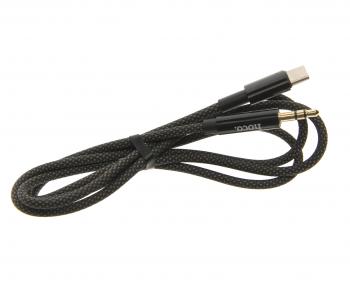 299 р. Переходник USB Type C на jack 3.5 HOCO HOCO upa19 черный  с доставкой в г. Кемерово. Увеличить фотографию 1