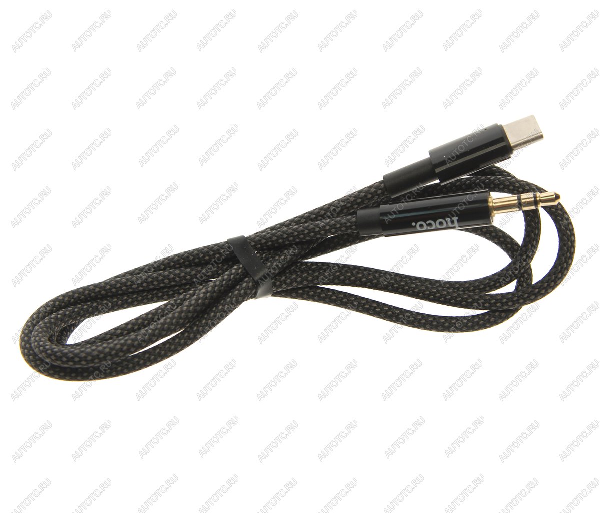 299 р. Переходник USB Type C на jack 3.5 HOCO HOCO upa19 черный  с доставкой в г. Кемерово