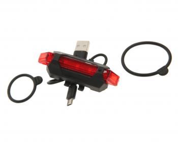 439 р. Фонарь велосипедный задний USB кабель с аккумулятором 2 функции Led RAPIDO RAPIDO dc-918  с доставкой в г. Кемерово. Увеличить фотографию 1