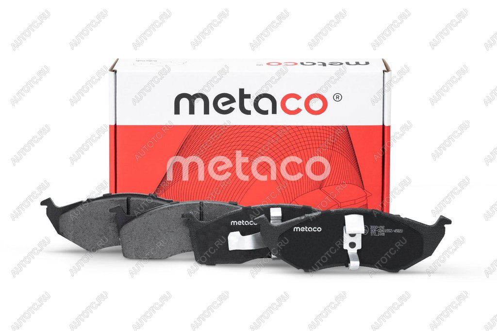 1 469 р. Колодки тормозные CHRYSLER Neon (01-06),Vision (93-97) DODGE Intrepid (92-98) передние (4шт.) METACO METACO 3000-092 METACO 3000-092  с доставкой в г. Кемерово