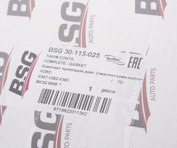 13 849 р. Прокладка двигателя FORD Transit (12-) комплект BSG BSG bsg30115025  с доставкой в г. Кемерово. Увеличить фотографию 3