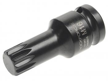 399 р. Бита-головка 12 SPLINE M16 ударная ROCKFORCE ROCKFORCE rf-24806016  с доставкой в г. Кемерово. Увеличить фотографию 1