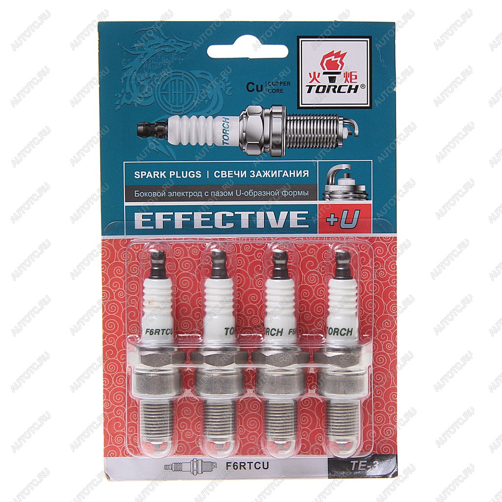 389 р. Свеча зажигания ВАЗ-2108 (блистер) комплект EFFECTIVE TORCH TORCH te-3 f6rtcu  с доставкой в г. Кемерово