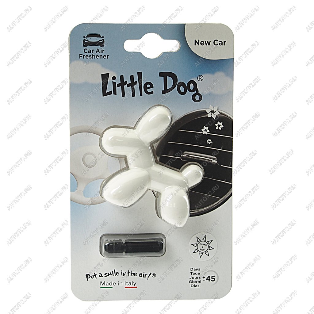 295 р. Ароматизатор на дефлектор полимерный (Новая машина) Little Dog DRIVE INT DRIVE INT ed0202  с доставкой в г. Кемерово