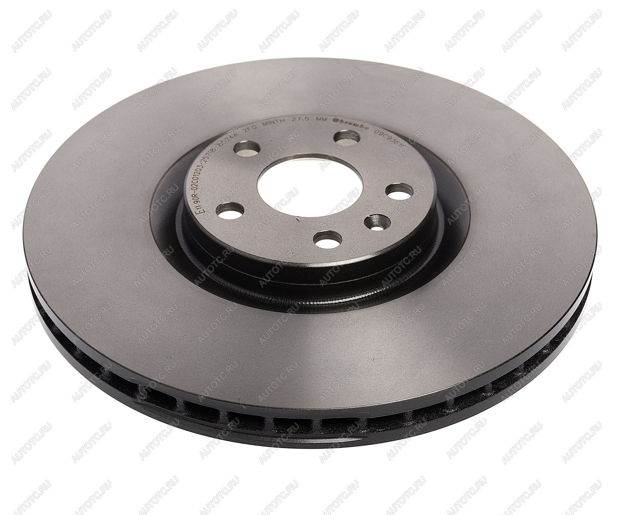 10 549 р. Диск тормозной VOLVO XC90 (15-) передний (1шт.) BREMBO BREMBO 09c93611  с доставкой в г. Кемерово