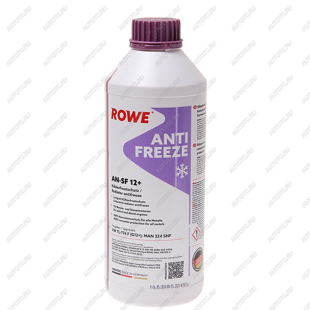 1 399 р. Антифриз красный концентрат 1.5л AN-SF G12+ HIGHTEC ROWE ROWE 21014-0015-99 ROWE 21014-0015-99  с доставкой в г. Кемерово