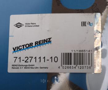 339 р. Прокладка коллектора AUDI 100 (85-94) впускного VICTOR REINZ VICTOR REINZ 71-27111-10  с доставкой в г. Кемерово. Увеличить фотографию 3