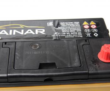 9 499 р. Аккумулятор KAINAR Asia 75Ач обратная полярность KAINAR 6ст75(0) 85d26l  с доставкой в г. Кемерово. Увеличить фотографию 2