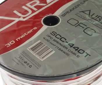 499 р. Кабель акустический 12Ga (2х4мм) 1м AURA AURA scc-440t 50м  с доставкой в г. Кемерово. Увеличить фотографию 2