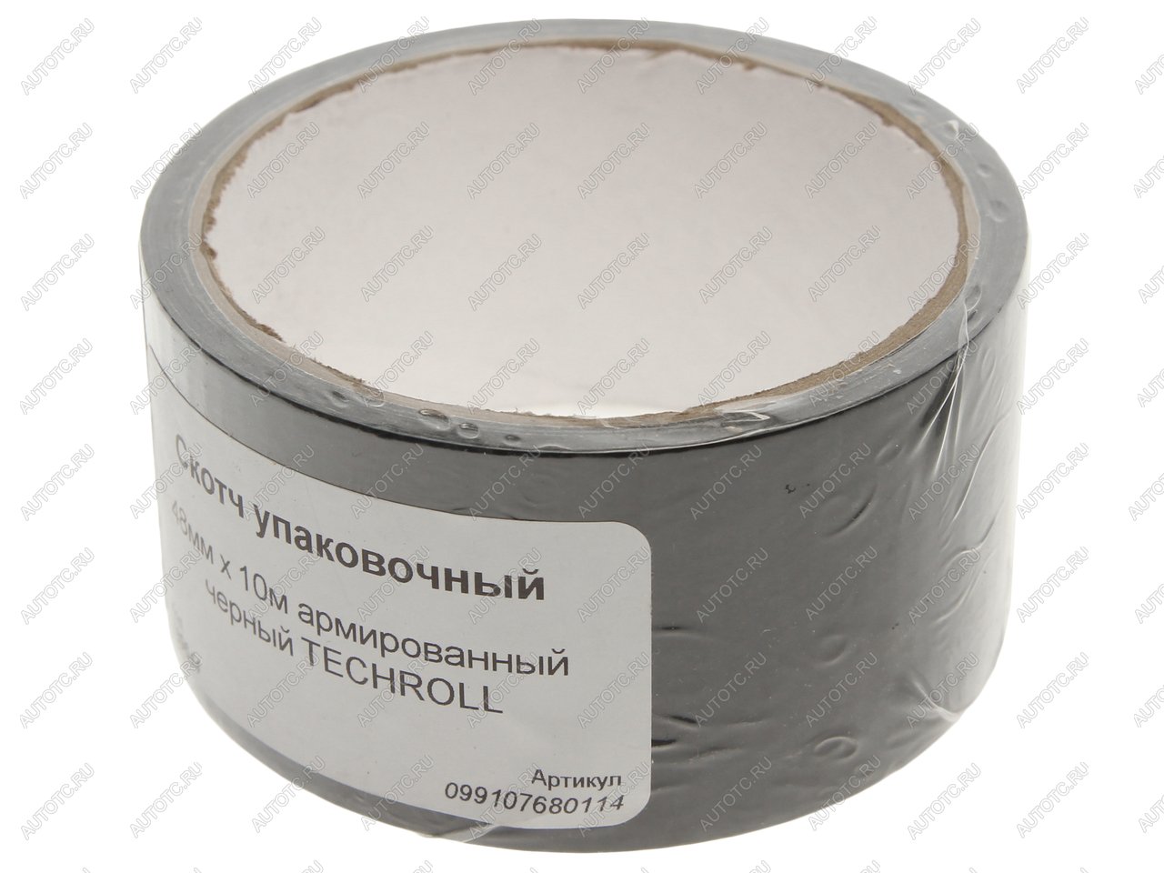 83 р. Скотч упаковочный 48ммх10м армированный черный TECHROLL TECHROLL 099107680114  с доставкой в г. Кемерово
