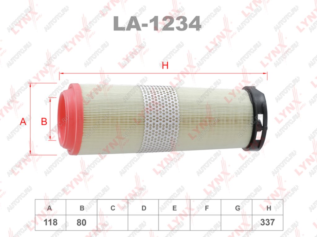1 299 р. Фильтр воздушный MERCEDES C (W203) (2.02.2CDI) LYNX LYNX la1234  с доставкой в г. Кемерово