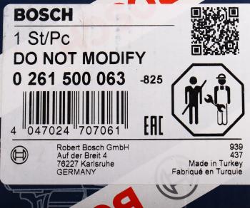 11 449 р. Форсунка BMW 3 (E90),5 (F10),X3 (F25),X5 (E70) (3.0) топливная BOSCH BOSCH 0261500063  с доставкой в г. Кемерово. Увеличить фотографию 7