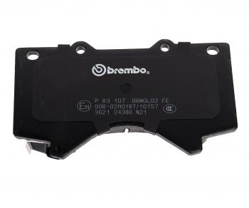 4 999 р. Колодки тормозные передние (4шт.) BREMBO  Toyota Land Cruiser  200 (2007-2021) дорестайлинг, 1-ый рестайлинг, 2-ой рестайлинг  с доставкой в г. Кемерово. Увеличить фотографию 5