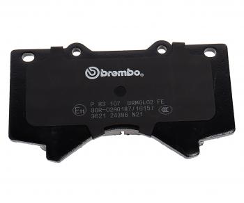 4 999 р. Колодки тормозные передние (4шт.) BREMBO Toyota Land Cruiser 200 дорестайлинг (2007-2012)  с доставкой в г. Кемерово. Увеличить фотографию 3