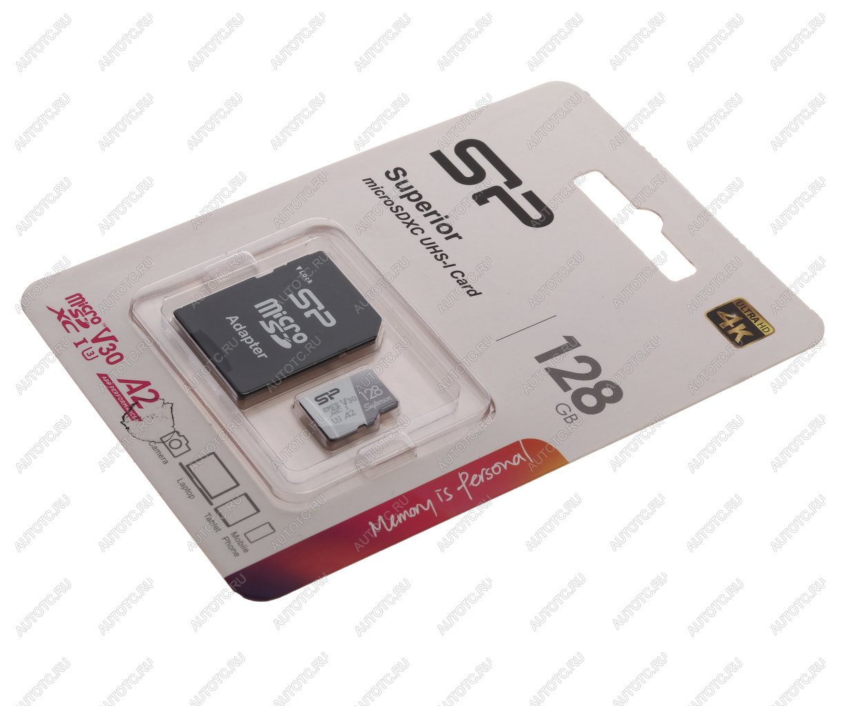 1 999 р. Карта памяти 128GB MicroSD class 10 + SD адаптер SILICON POWER SILICON POWER sp128gbstxda2v20sp  с доставкой в г. Кемерово
