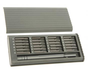 499 р. Набор отверток прецизионных 24 предмета VERTEXTOOLS VERTEXTOOLS 0033-24  с доставкой в г. Кемерово. Увеличить фотографию 1