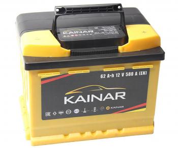 7 449 р. Аккумулятор KAINAR 62Ач обратная полярность KAINAR 6ст62(0)  с доставкой в г. Кемерово. Увеличить фотографию 1