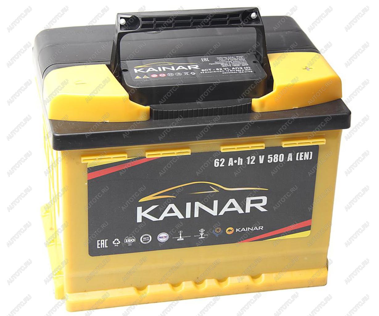 7 449 р. Аккумулятор KAINAR 62Ач обратная полярность KAINAR 6ст62(0)  с доставкой в г. Кемерово