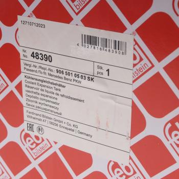 4 089 р. Бачок расширительный VW Crafter (06-12) охлаждающей жидкости FEBI FEBI 48390  с доставкой в г. Кемерово. Увеличить фотографию 4