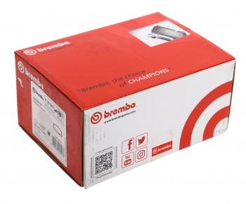 5 249 р. Колодки тормозные передние (4шт.) BREMBO Honda Accord 9 CR седан дорестайлинг (2013-2016)  с доставкой в г. Кемерово. Увеличить фотографию 5