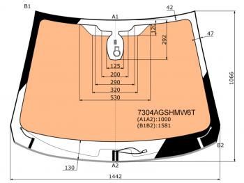 28 549 р. Стекло лобовое (Обогрев полный Датчик дождя Молдинг) Renault Kaptur 20-22 AGC 7304AGSHMW6T  с доставкой в г. Кемерово. Увеличить фотографию 1