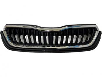 Решетка радиатора (пр-во Китай) BODYPARTS Skoda Rapid MK2 (2019-2025) (молдинг хром)