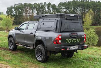 271 309 р. Кунг алюминиевый с интегрированной палаткой PINGWEI для Toyota Hilux 2015+  c-0001-1  с доставкой в г. Кемерово. Увеличить фотографию 6