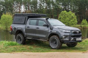 271 309 р. Кунг алюминиевый с интегрированной палаткой PINGWEI для Toyota Hilux 2015+  c-0001-1  с доставкой в г. Кемерово. Увеличить фотографию 3