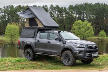 271 309 р. Кунг алюминиевый с интегрированной палаткой PINGWEI для Toyota Hilux 2015+  c-0001-1  с доставкой в г. Кемерово. Увеличить фотографию 15